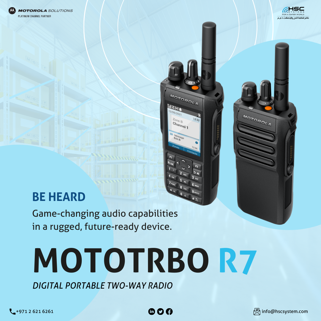 Motorola solutions r7 radios hader security communications systems