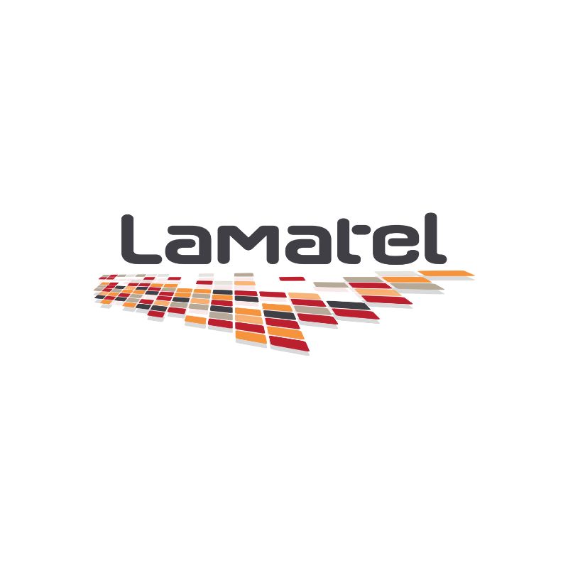Lamatel logo hader security communications systems