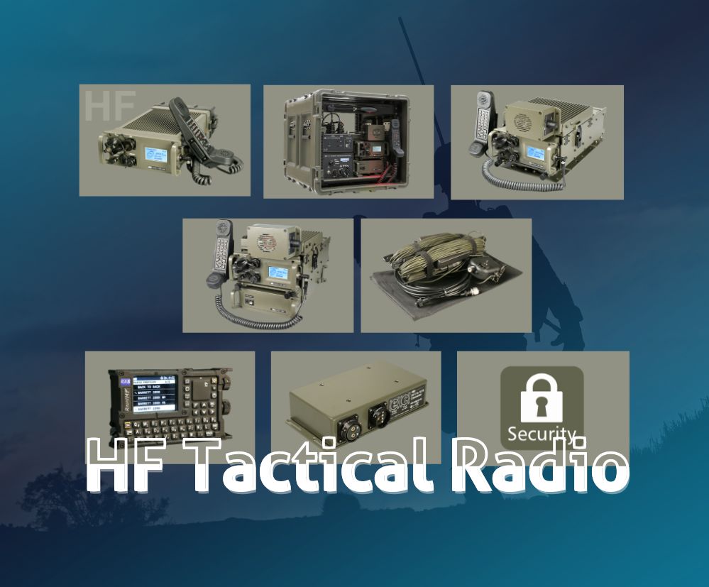 Hf tactical radio hader security communications systems