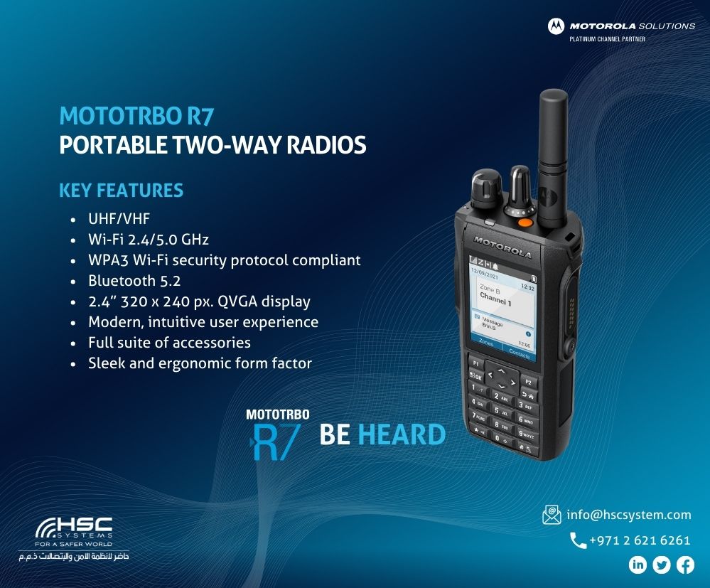 Dmr mototrbo r7 hader security communications systems