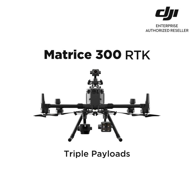 Matrice 300 rtk triple payload hader security communications systems
