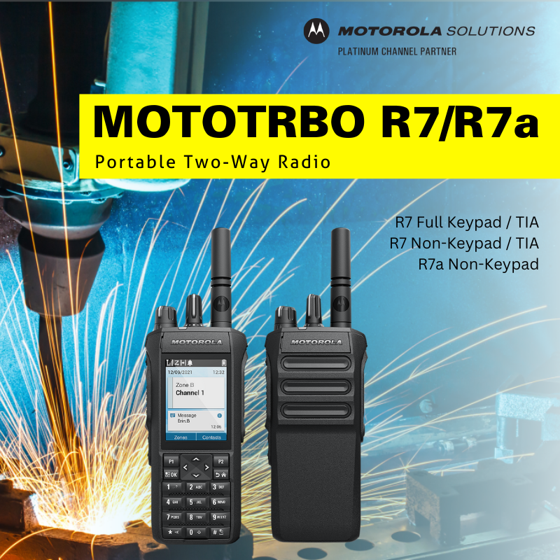 Mototrbo™ r7 portable two-way radio