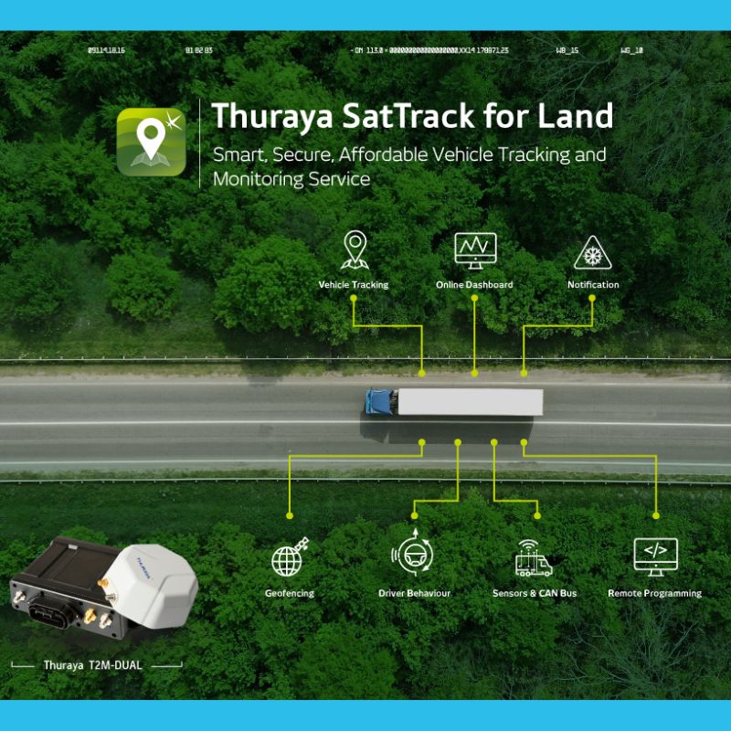 Thuraya vehicle tracking and monitoring services